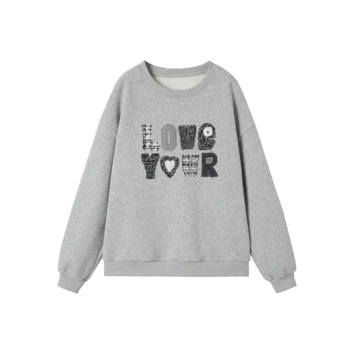 XIANGYING Светло-серый Женский Свитшот