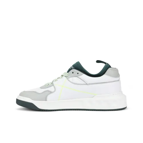 Valentino One Stud Low Топ Скейтборд Кроссовки Мужские Серый Белый