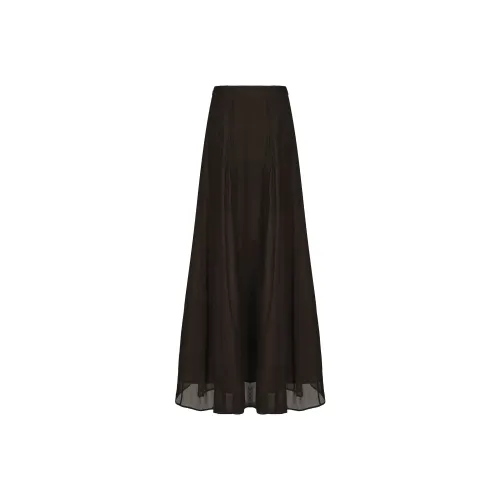 RUOHAN AW25 ESESPRESSO PARASOL Юбка Повседневная Длинная Юбка Женская