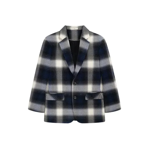 MISS FLY Синий Клетка Унисекс Деловые Костюмы