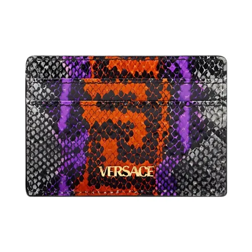 VERSACE Телячья кожа Держатель для карт Стандартный Мужской Многоцветный