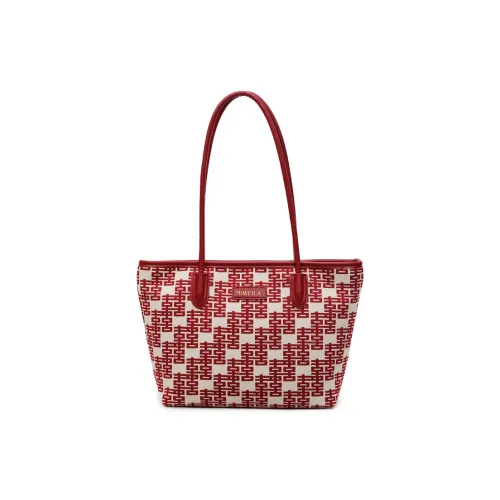 Kewuku Ткань Сумка через плечо Стандартная Женская Бордовый Свадебная Серия