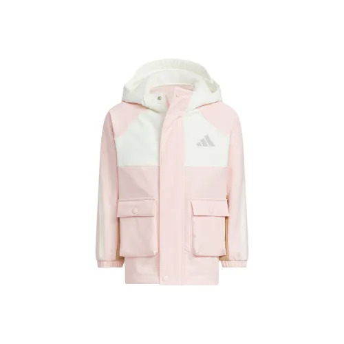 Adidas Ледяной кристалл Пудра Нефритовый белый Детские Куртки