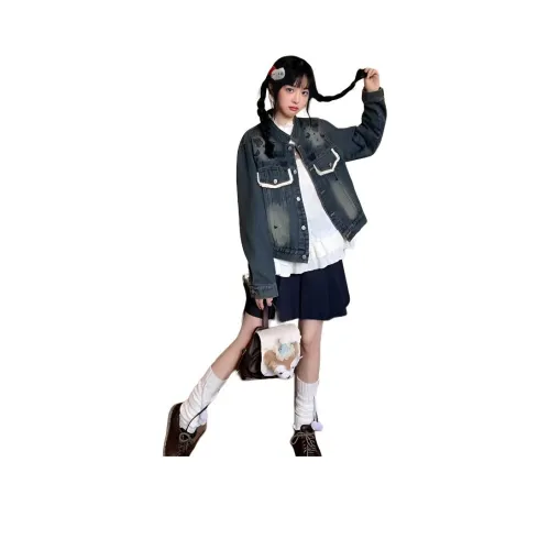 Dippanis Джинсовый синий Женские Джинсовые куртки