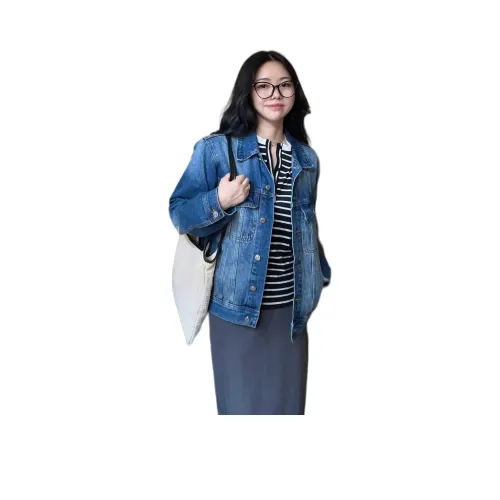 AHRTB Джинсовый синий [Высокое качество] Женские Куртки