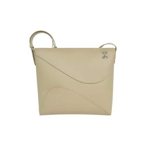 STAR TOWN Микрофибра Синтетическая Кожа Сумка через плечо Большая Женская Песочный Элегантный Черный