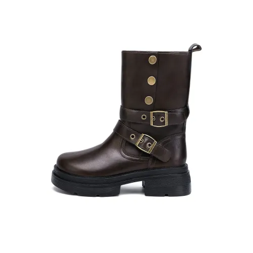 Warrior Женские высокие сапоги с каблом 5,5 см