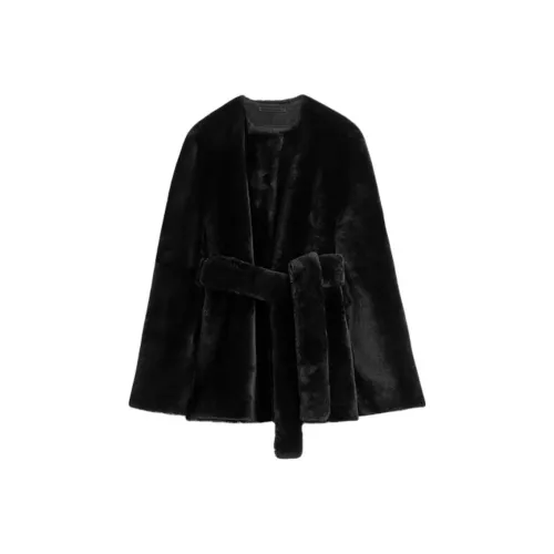 TOTEME Черное Женское Короткое Пальто