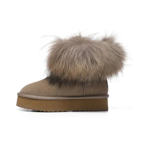 ST SAT Утолщенные и с флисовой подкладкой ботильоны термозащитные увеличивающие высоту устойчивые к истиранию короткие сноубутсы женские