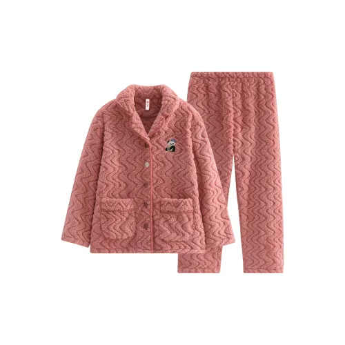 FENTENG FJ26940625 Красно-бурый Женские Пижамные комплекты