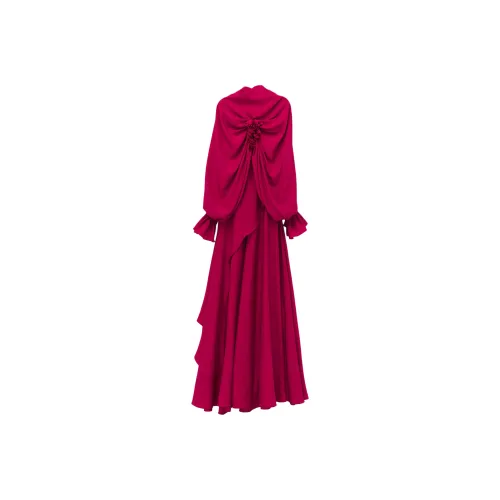 Alexander McQueen Длинное платье с длинными рукавами женское