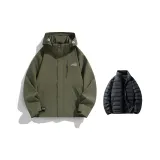 Армейский зеленый (с пуховой подкладкой)