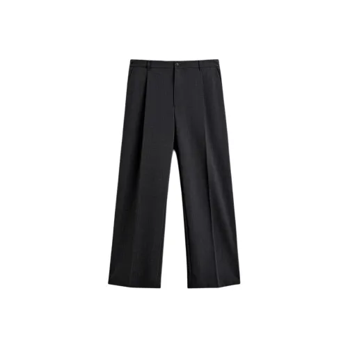 ZARA Зебра с принтом Серый Мужской костюм Брюки