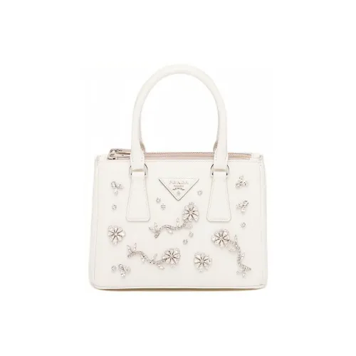 PRADA Galleria Killer Bag Saffiano Кожа Сумка через плечо Сумка Мини Женская Белая
