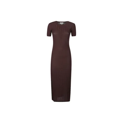 Loulou De Saison Короткое Платье с Короткими Рукавами Женское