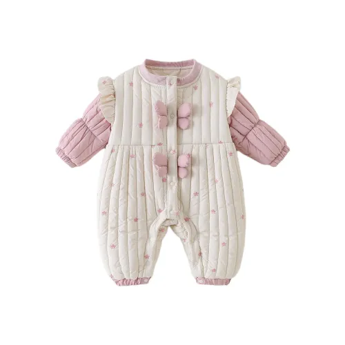 XiaoJinBu Экрю Малыш Комбинезоны Ползунки