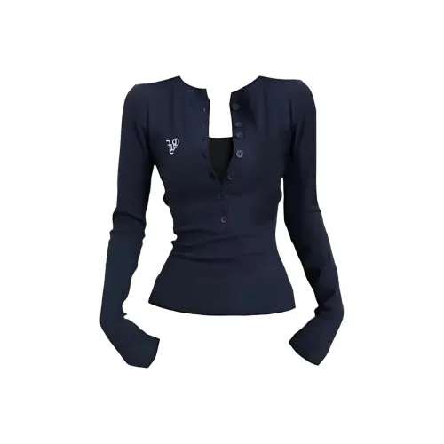 STGX Темно-синие женские футболки T