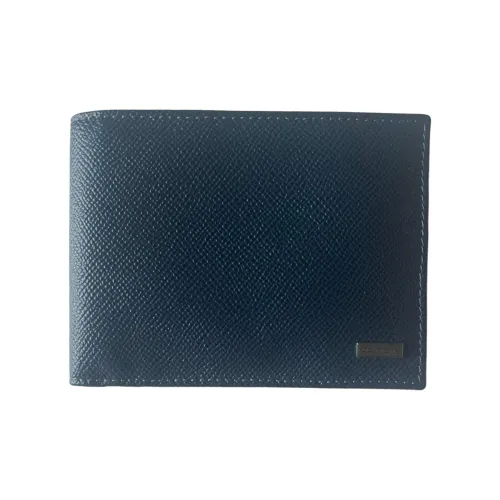Dolce Gabbana Кошелек из коровьей кожи Унисекс Серый Синий