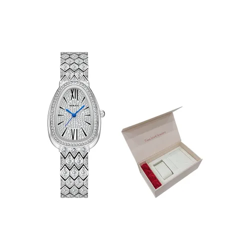 MOKAGO Кварцевый механизм ремешок из нержавеющей стали женские часы многоцветный циферблат