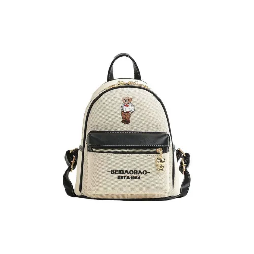 NOMK Холст Рюкзак Стандартный Женский Экрю Хаки