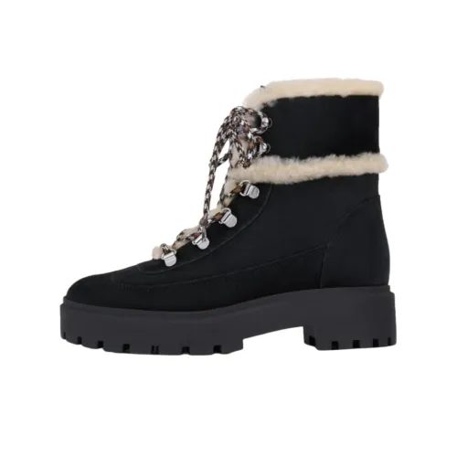 Stuart Weitzman SW Myla Короткие Снежные Ботинки 3 см Женские Черные