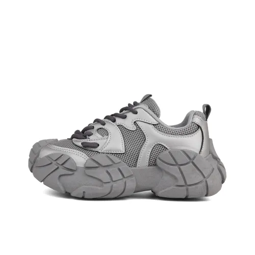 Craftsman Gang Амортизация Высота Увеличение Легкий Низкий Топ Кроссовки с Толстой Подошвой Женские