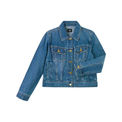 Lee Medium Blue Женские Джинсовые Куртки