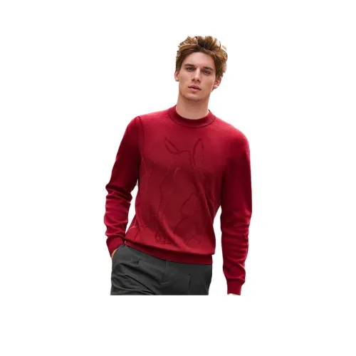 Mr.Bu Анкора Красный Мужские Свитера