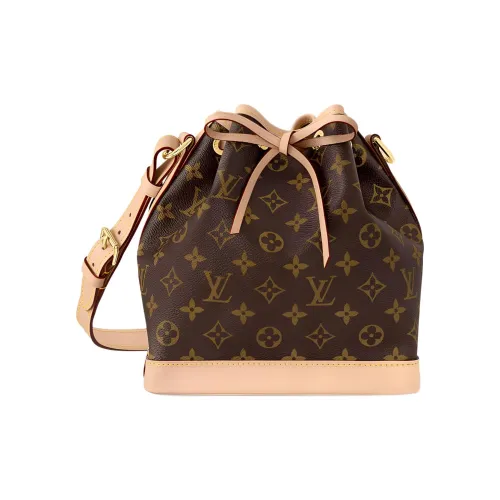 LOUIS VUITTON NOE Холст Сумка через плечо Сумка на плечо Маленькая Женская Коричневая