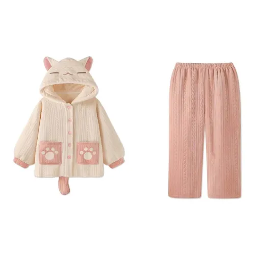 MIIOW Pink Kitten Унисекс Пижамные комплекты