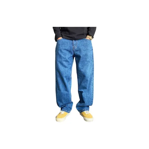 ZHANDASHUAI Blue Men's Jeans ZHANDASHUAI Синий Мужской Джинсы