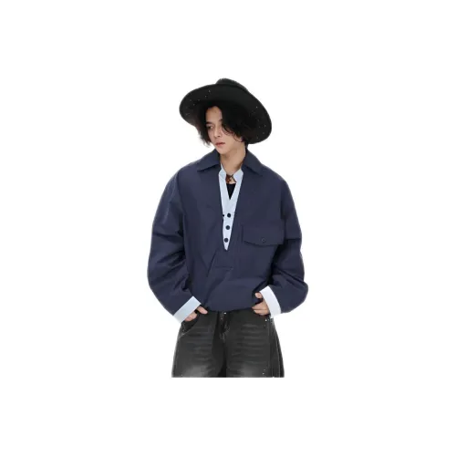 ENPofficial Длинный рукав рубашка пальто мужской