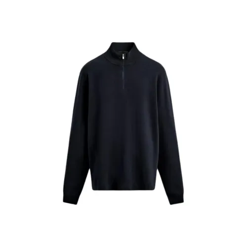 ZARA Морской синий Мужской Трикотаж