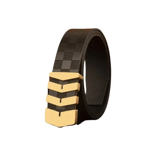 MH Ремни из крупнозернистой текстуры коровьей кожи мужские 3,8 см