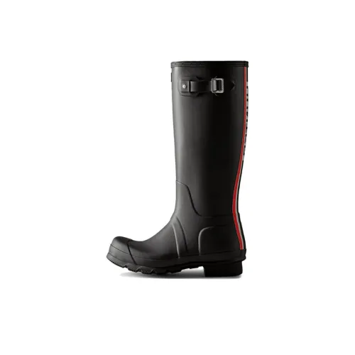 HUNTER Водонепроницаемые резиновые сапоги для мужчин черные