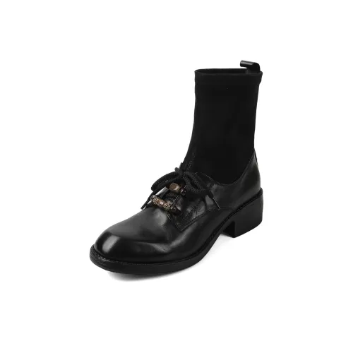 CHEYI Ботильоны 4,5 см Женские Полированные Эластичные Ботинки