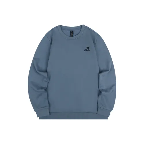 XTEP Спортивный свитшот мужской Bieber серого цвета