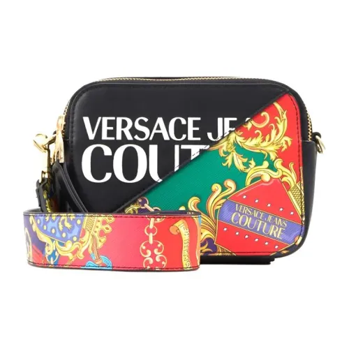 VERSACE JEANS COUTURE Кожа Плечевая сумка Конверт Сумка Сумка через плечо Стандартная Унисекс Барокко Многоцветная