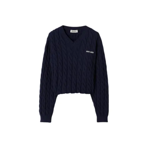 MIU MIU Синий Женский Свитер