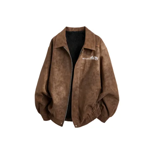 PAUL COSTELLOE Кожа Куртка Унисекс