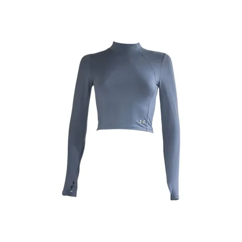 Under Armour Синий Фиолетовый Женские T-рубашки