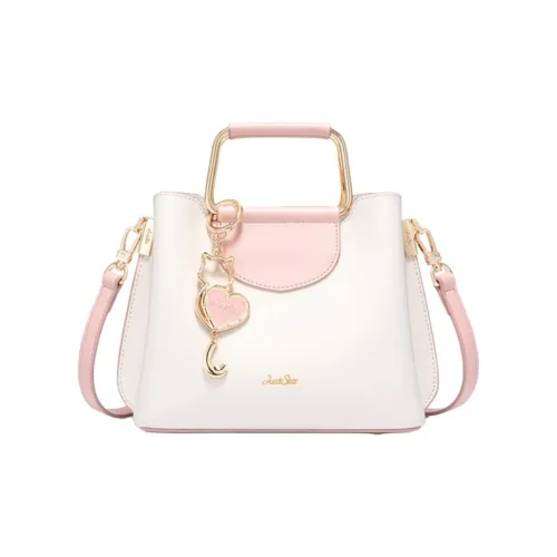 JUST STAR Искусственная кожа Сумка Стандартная Женская Белая Розовая