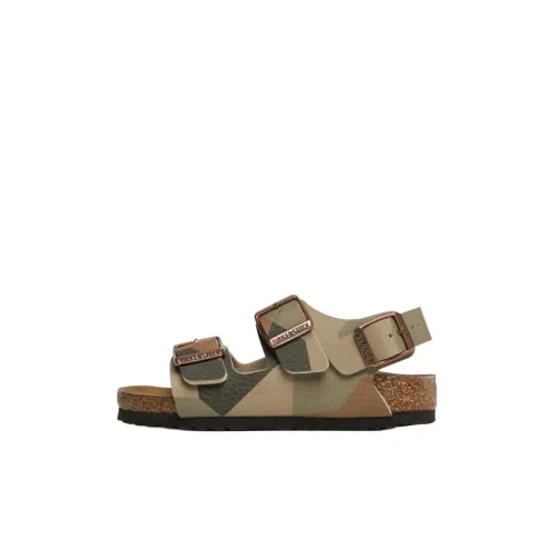 Birkenstock Сандалии Камуфляж Коричневый Узкая версия Детский