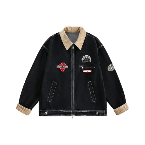 YIWANSHIDUO Черный Унисекс Куртки