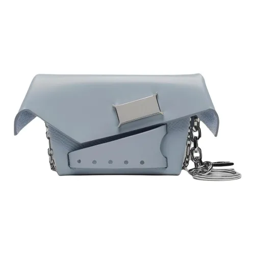 Maison Margiela Snatched с рельефной телячьей кожей сумка через плечо женская синий