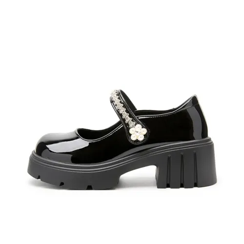 WESTLINK Грубый каблук Туфли Мэри Джейн Женские