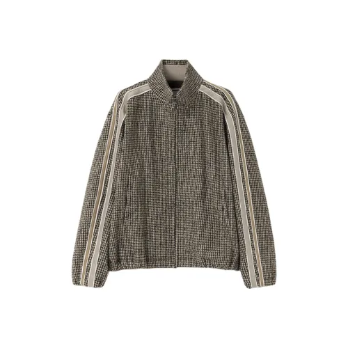 WOOYOUNGMI Fw25 Check Твид Дорожка Куртка Куртки Пальто Мужской