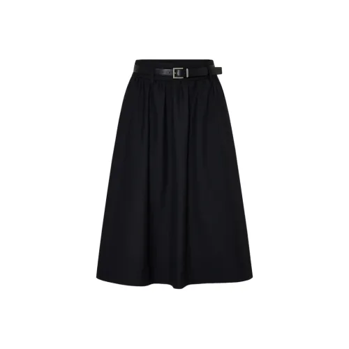 MO CO Черные Женские Повседневные Длинные Юбки