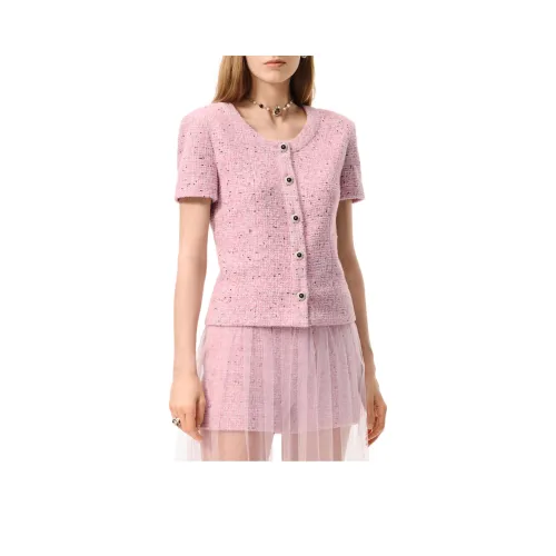 CHANEL Розовый Белый Черный Многоцветный Женский Куртки