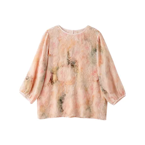 To The West Туманный Цветочный Женские Рубашки